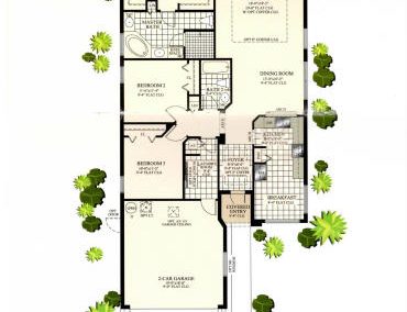 Floor Plan of Homes in Heritage Oaks